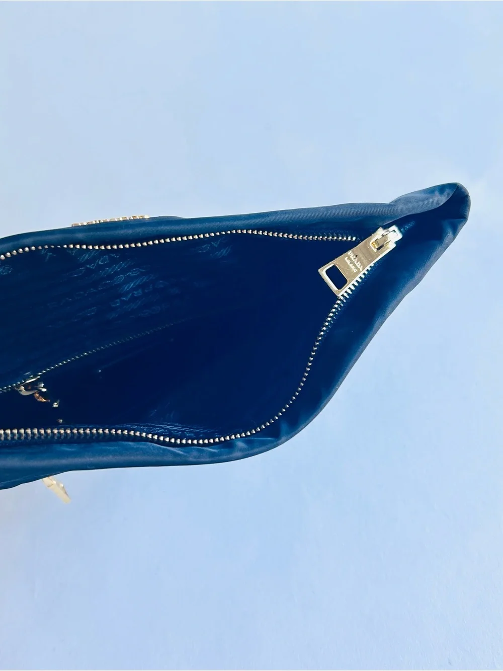 Prada Black Nylon Fold-Over Clutch - Picture 10 of 13